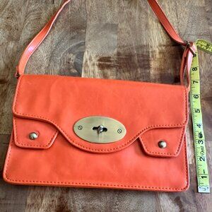 Orange Street Level Faux Leather Purse